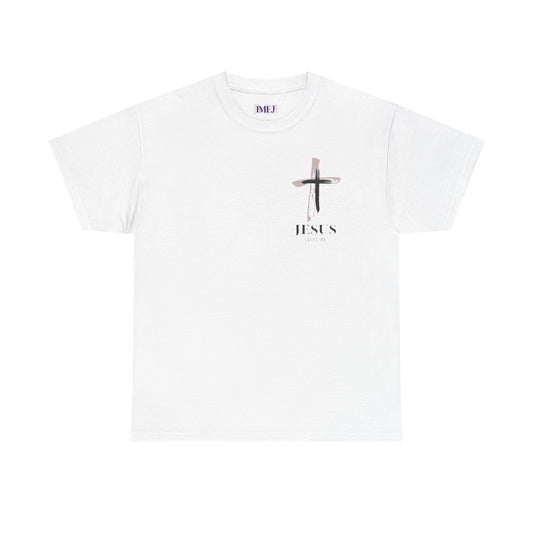 Unisex Heavy Cotton Tee - 'Jesus Loves Me' Faith-Inspired Shirt