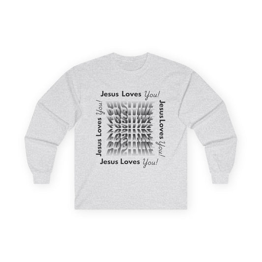 Jesus Loves You Long Sleeve Tee — Modern Faith Graphic