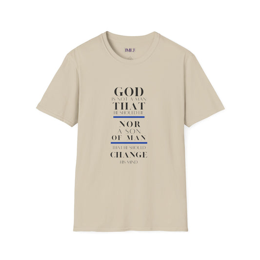 Inspirational Unisex Softstyle T-Shirt - God Quotes for Faith and Encouragement