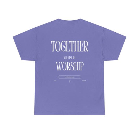 Together We Rise, Unisex Heavy Cotton Tee - Casual Comfort for Everyday Wear