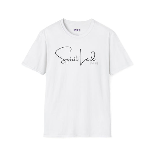 Spirit Led Unisex Softstyle T-Shirt - Inspirational Christian Apparel